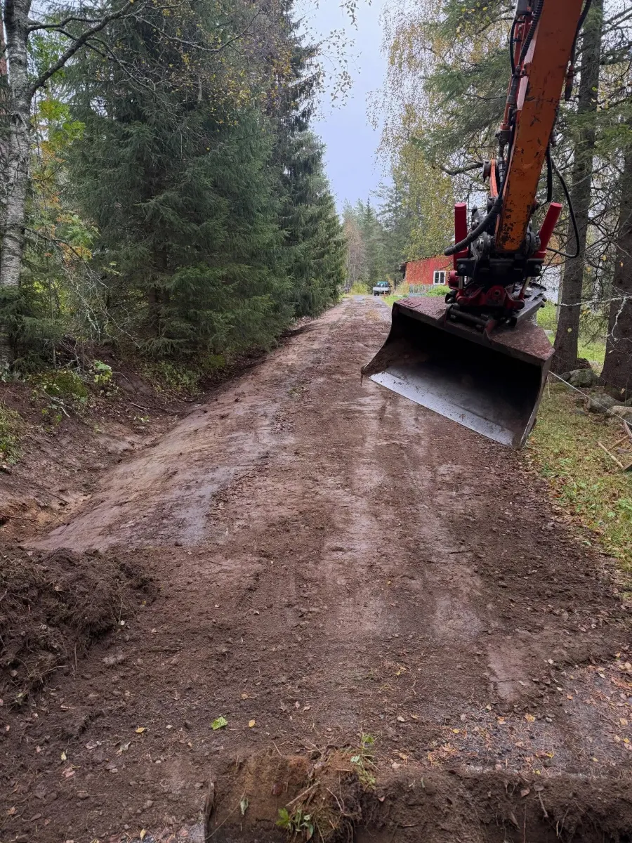 Markarbete på väg